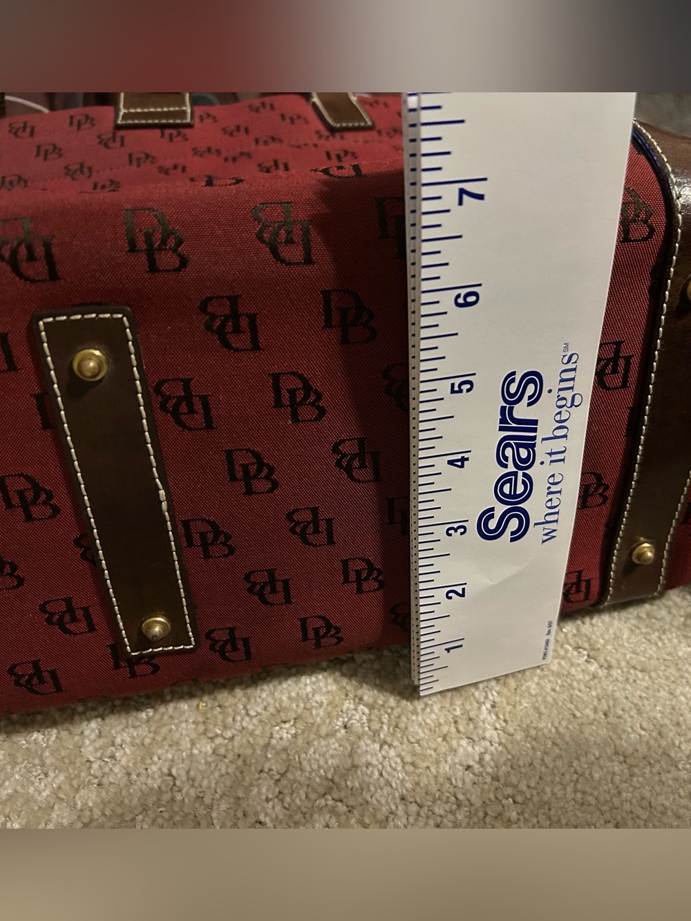 Matching D & B 3 pc.: XL Purse tote bag, keychain, zippered smaller bag. - Picture 15 of 16